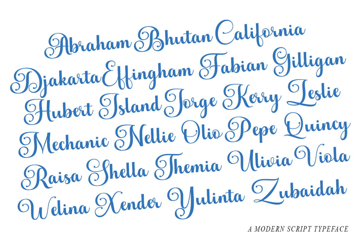 Andelintia, a Script Font by IM Studio (Photo 4 of 9)
