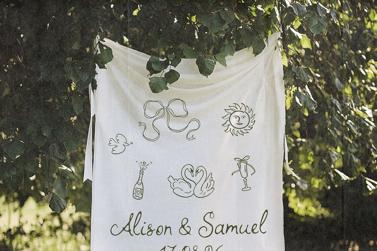 Whimsy Feast Whimsical Wedding Font, a Handwritten Font by Ayya Studio (Photo 10 of 18)