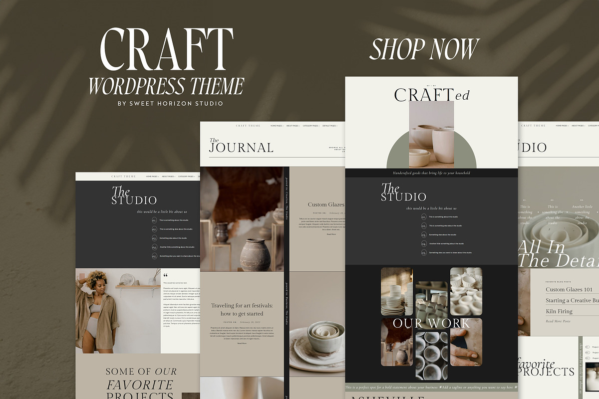 Craft Theme - WordPress Template, a WordPress Template by Sweet Horizon Studio (Photo 5 of 5)