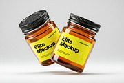 Brown Jar Label Mockup Pack, a Cups & Container Mockup by Elite Mockups (Thumbnail 1 of 4)