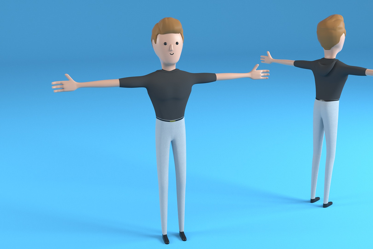 Male Character Chuck, a Characters & Person 3D Model by 3DTreatment (Photo 1 of 6)