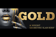 Gold, a Font by FontMesa (Thumbnail 1 of 8)