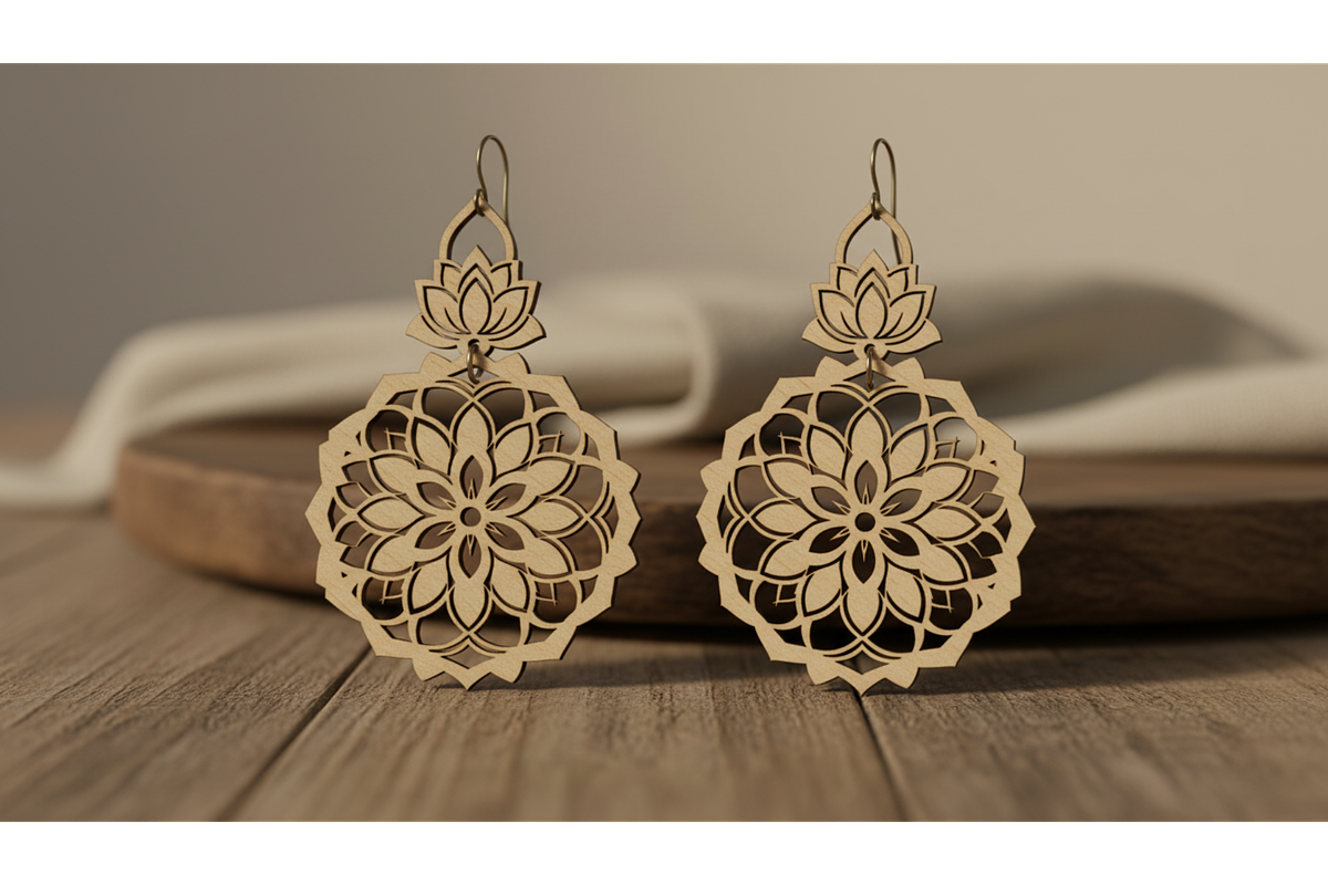 Floral Charm Earring Files, a Graphic by hafijul (Photo 2 of 11)
