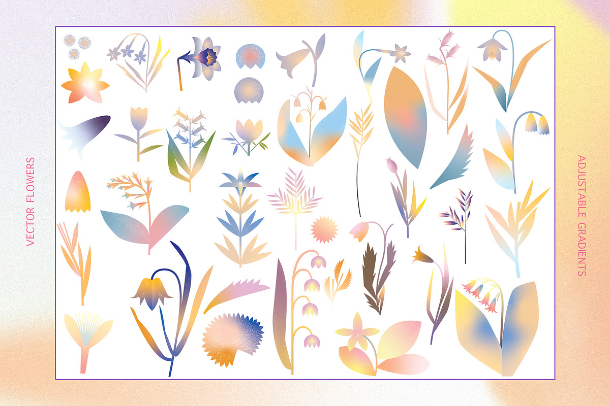 Flower Breeze-Gradient Set, a Background Graphic by Mii Lab (Photo 6 of 12)