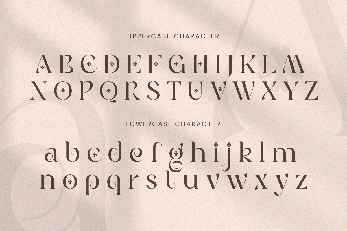 Clover - Modern Serif Logo Font, a Serif Font by Sensatype (Photo 10 of 12)