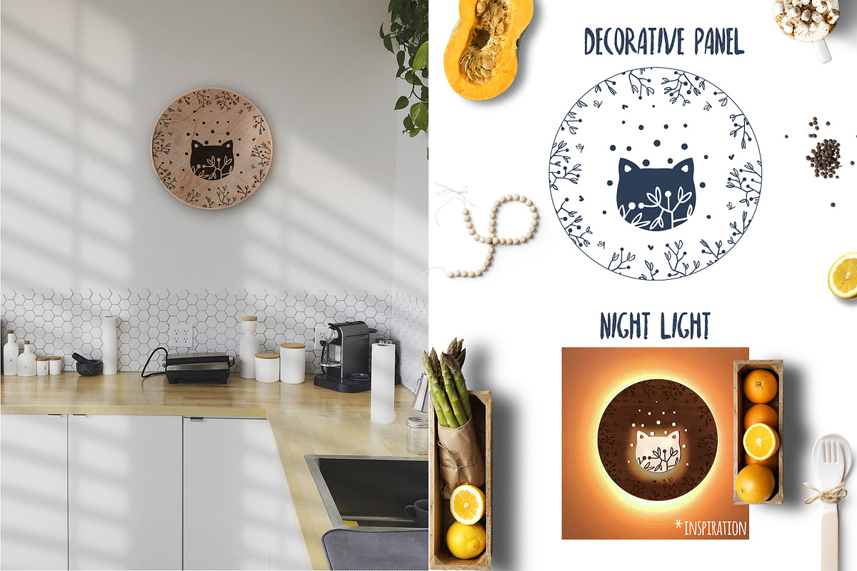 Kitchen Artwork for laser engraving, an Object Graphic by Luna Dreams (Photo 6 of 9)