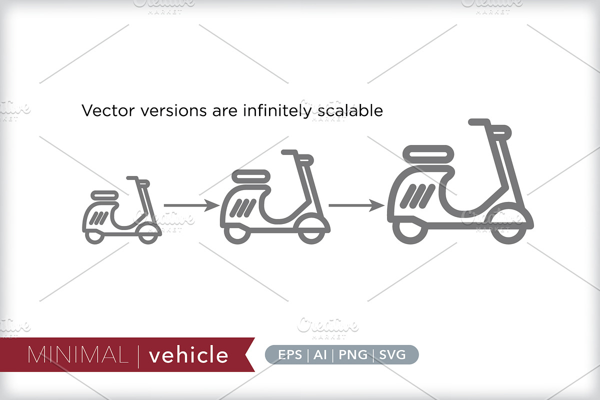 Minimal vehicle icons, an Outline Icon by Picture Window (Photo 4 of 5)