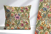 Vintage Decor Floral Background, a Decorative Illustration by Sharon Schwalbe (Thumbnail 1 of 6)
