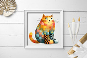 Whimsical Funny Cat Bundle, an Illustration by SinaCreation (Thumbnail 4 of 7)