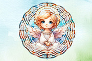 Stained Glass Angel Sublimation, a Work Illustration by Dream Creation (Thumbnail 3 of 7)