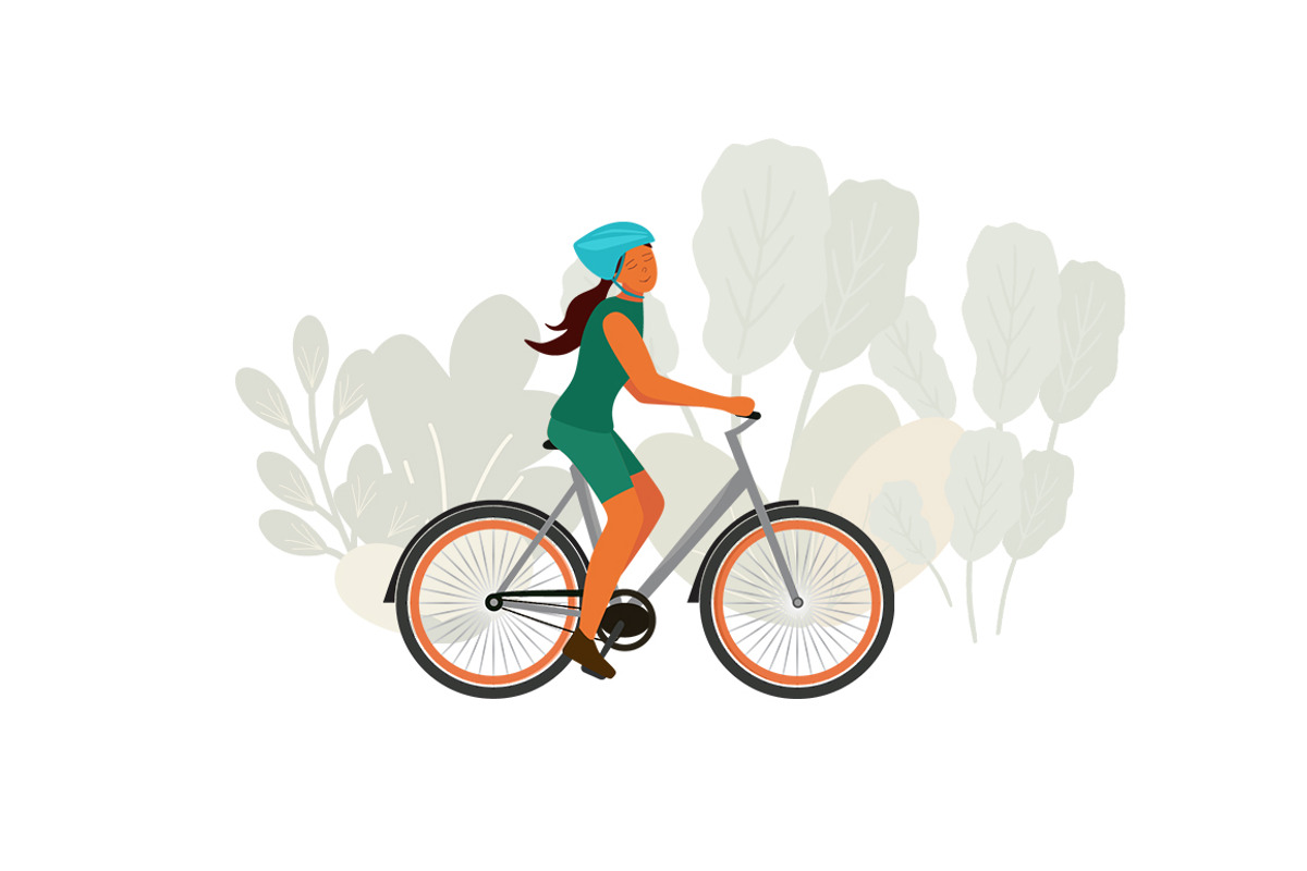 Bike / bicycle vector set, an Illustration by land art (Photo 7 of 20)