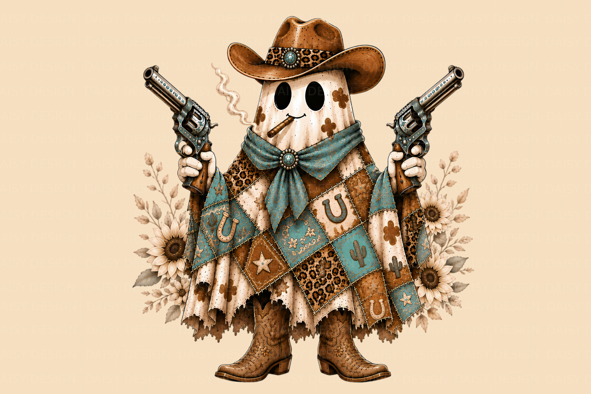 Western Cowboy Halloween Png Bundle, a Seasonal Illustration by Daisy Design (Photo 2 of 8)