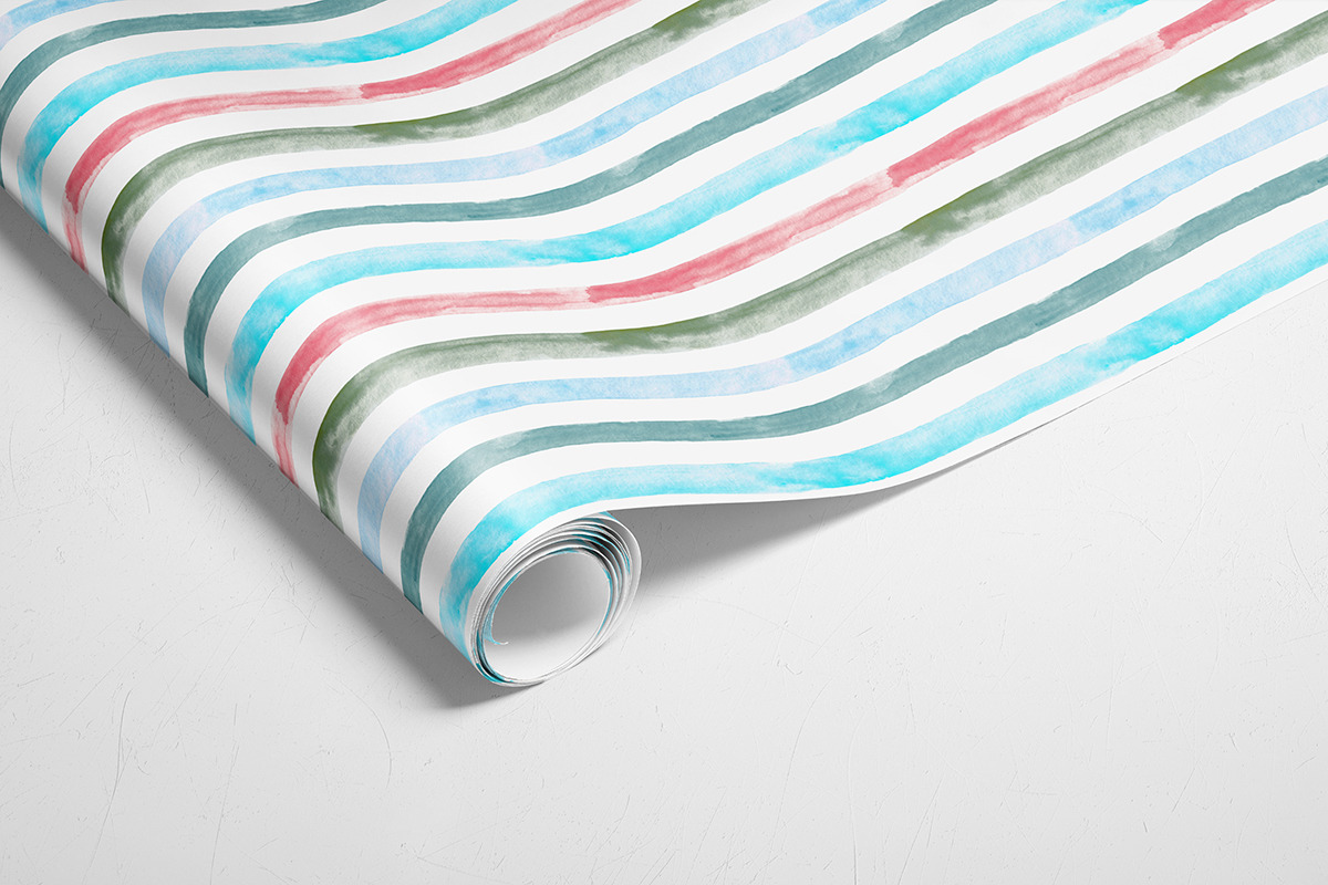 Stripes in red, green and blue, a Pattern Graphic by Anya-D (Photo 6 of 9)