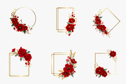 Red Rose Wedding Floral Fram, an Illustration by CreationArt (Thumbnail 5 of 5)