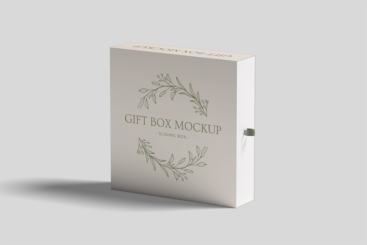 Sliding Gift Box Mockup, a Packaging Mockup by Compositing Studio (Photo 8 of 21)