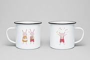 Easter rabbits set and cards, an Animal Illustration by Good Studio (Thumbnail 6 of 8)