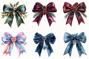 Christmas Bow Clipart, an Illustration by OK Design (Thumbnail 3 of 5)