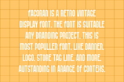 Facoran - Funky & Vintage Lebel Font, a Sans Serif Font by QR Design Studio (Thumbnail 4 of 6)