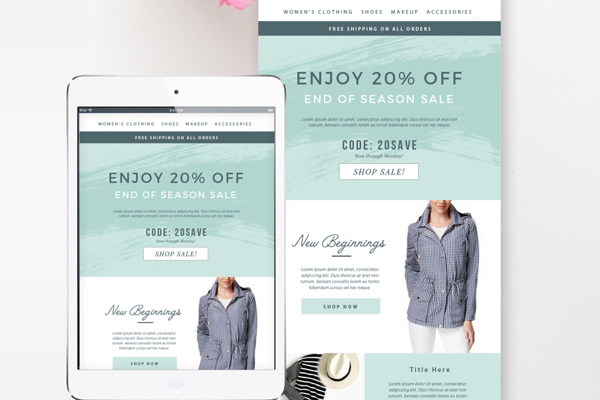 Sales Fashion Email Template, an Email Template by By Stephanie Design