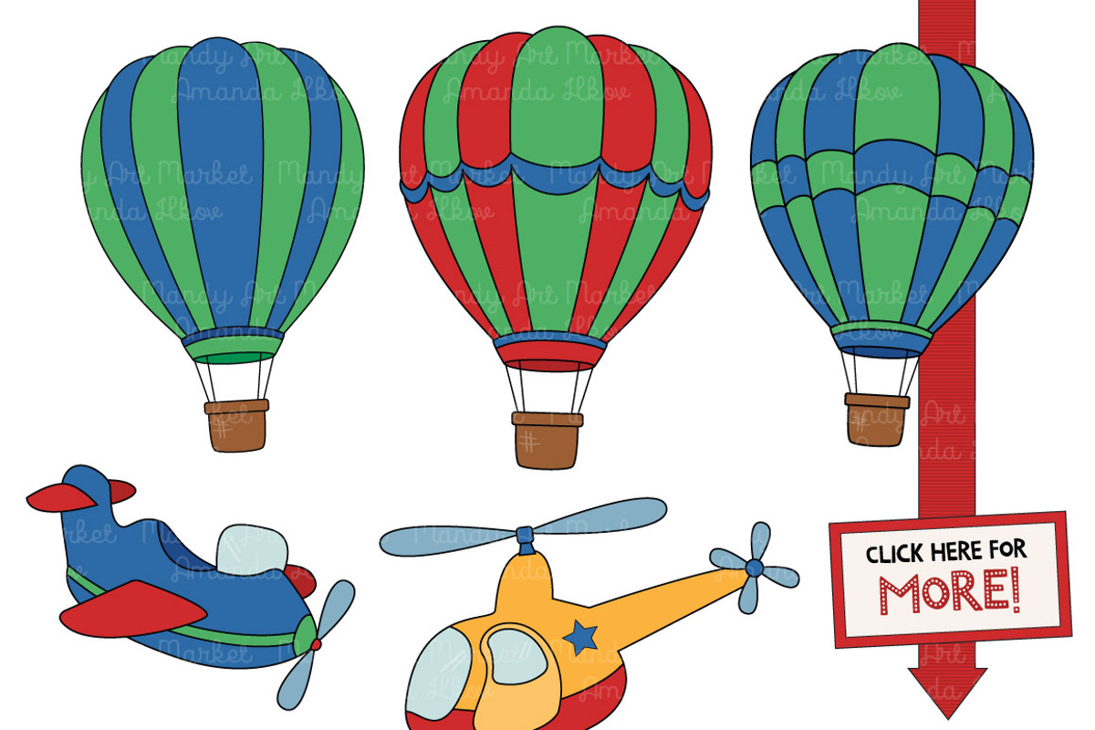 Transportation Clipart & Patterns, a Transportation Illustration by Amanda Ilkov (Photo 2 of 3)