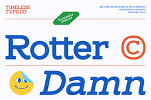 Rotter Damn Slab Serif Display