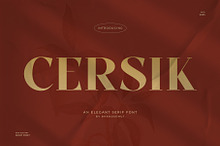 Cersik – Elegant Modern Serif Font