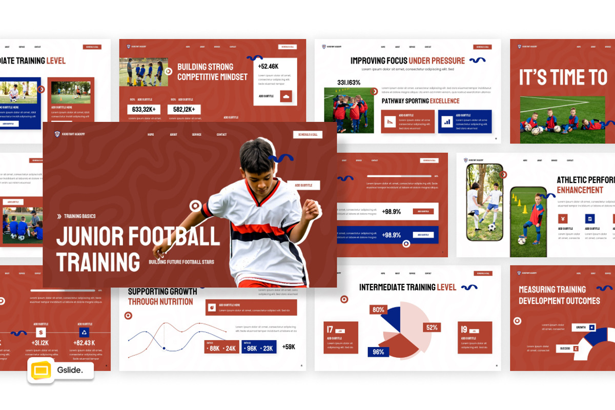 Junior Football Google Slides, a Presentation Template by Loin Studio (Photo 1 of 4)