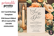 Candlelight Wedding Card Mockup PSD, a Product Mockup by Printable Pretty Studio (Thumbnail 3 of 7)