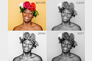 Black and white mobile presets, an Action Add-On by GDR Design (Thumbnail 2 of 5)