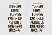 Karere - Handwritten Tribal Font, a Handwritten Font by AndrewPixelType (Thumbnail 13 of 14)