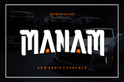 Manam Font, a Serif Font by albert_kalingga (Thumbnail 1 of 5)