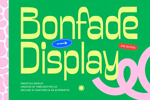 Bonfade Display Freestyle Sans, a Script Font by timelesstype.co