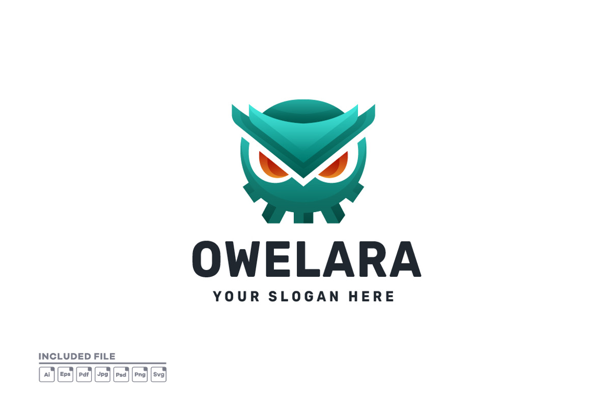 Owl Gradient Vector Logo Design, a Branding & Logo Template by yuanesei