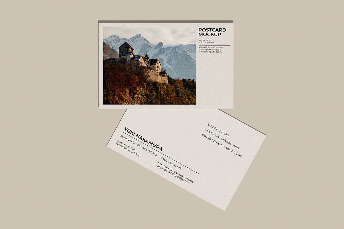 Postcard Mockup, an Advertising Mockup by Unerispace (Photo 5 of 5)
