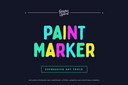 Paint Marker Decorative Font, a Handwritten Font by Graphic Spirit (Thumbnail 1 of 8)