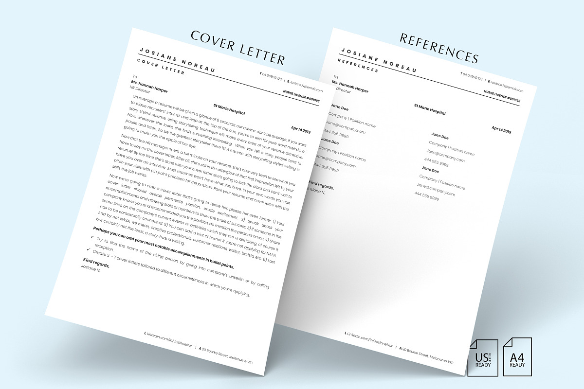 Registered Nurse Resume, RN Resume, a Resume Template by Career Canvas (Photo 4 of 11)