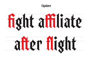 Rackbit - Display Blackletter Pixel, a Blackletter Font by Griyo Type (Thumbnail 7 of 10)