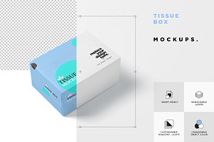 Tissue Paper Box Mockups