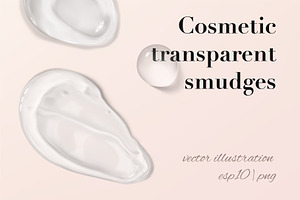 Cosmetic smudges vector+png