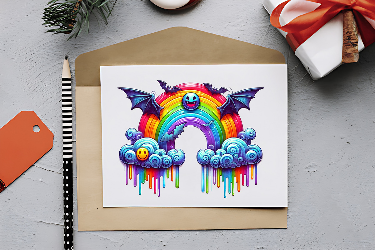 Groovy Halloween Element Clipart, an Illustration by RobertsArt (Photo 3 of 7)