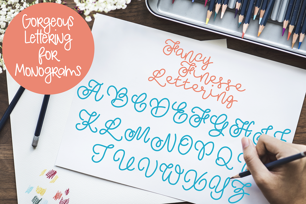 Fancy Finesse Lettering Font