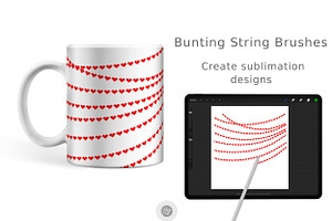 Procreate Brush Set Of Bunting Flags