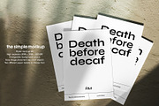 Poster mockup, a Product Mockup by SimpleMockup (Thumbnail 2 of 5)