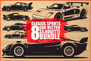 Vintage Car Bundle, an Illustration by Gfx_Store (Thumbnail 1 of 9)