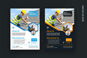 Roofing services flyer design, a Flyer Template by graphics city