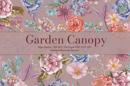Garden Canopy Prints & Patterns, a Pattern Graphic by GND ART STUDIO