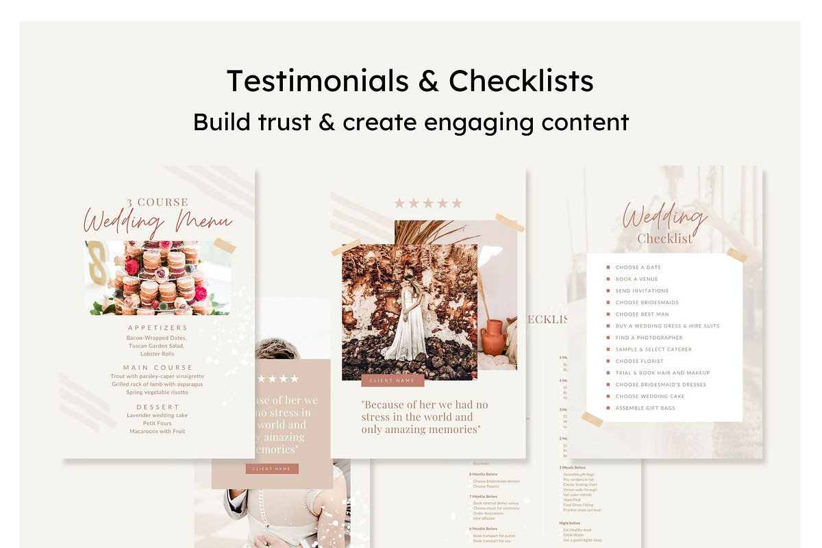 Wedding Pinterest Canva Templates, a Social Media Template by Cultive Creative (Photo 12 of 13)