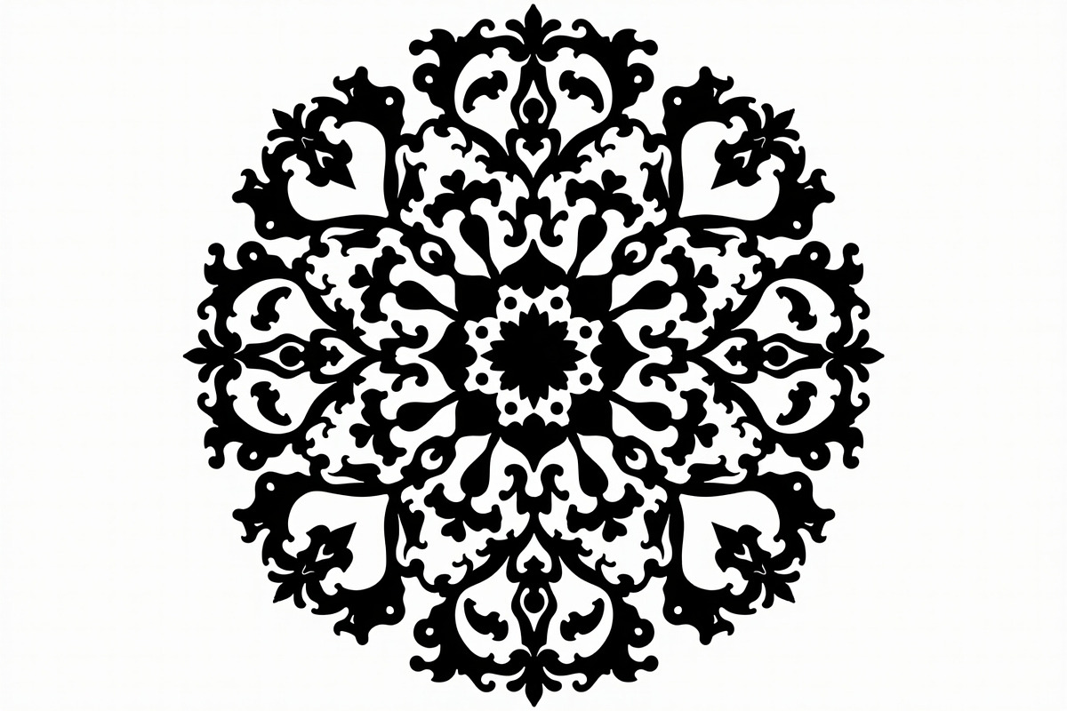 Decorative Mandala Vector Set, an Illustration by hafijul (Photo 2 of 9)