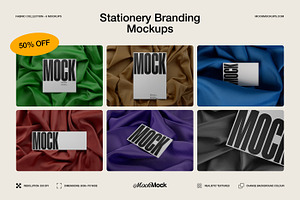 6 Branding Mockups Bundle Kit
