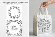 Hand-Drawn Wildflowers, a Decorative Illustration by Decor Lines (Thumbnail 5 of 10)